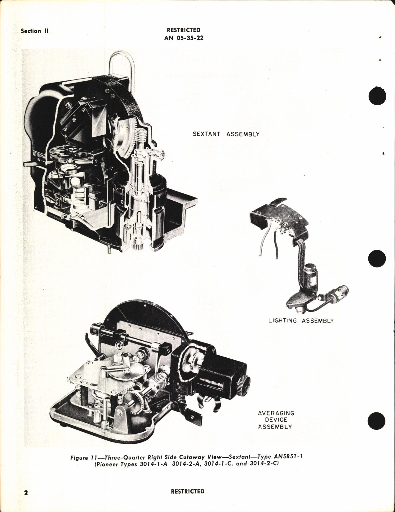 Sample page 6 from AirCorps Library document: Operation, Service, & Overhaul Instructions with Parts Catalog for AN5851-1 Aircraft Sextant