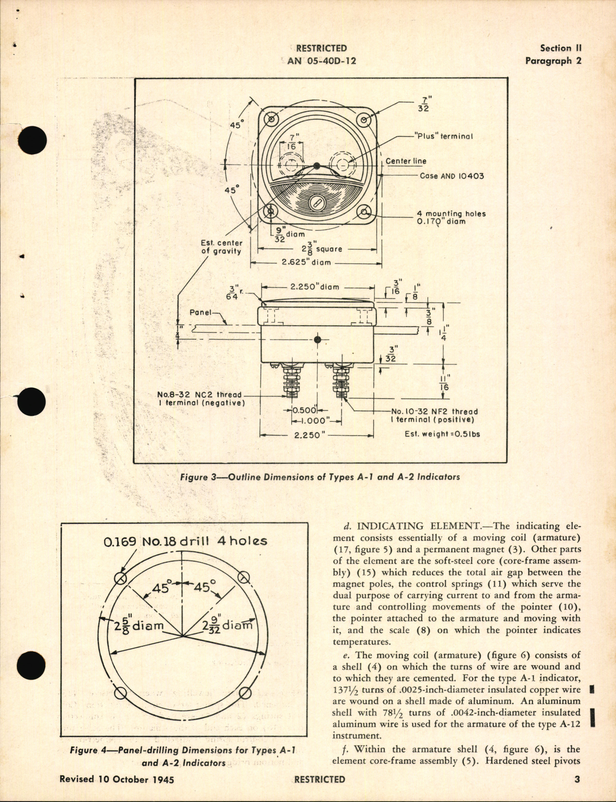 Sample page 9 from AirCorps Library document: Overhaul Instructions with Parts Catalog for Temperature Indicators Types A-1 and A-2