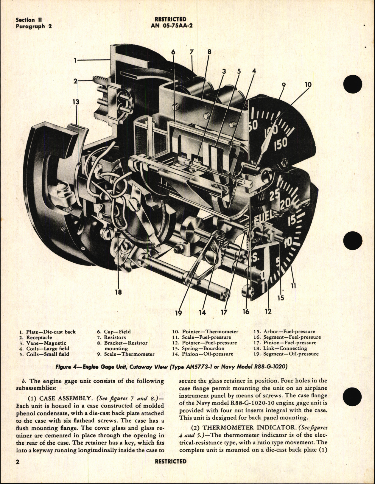 Sample page 8 from AirCorps Library document: Operation, Service, & Overhaul Instructions with Parts Catalog for Engine Gage Unit