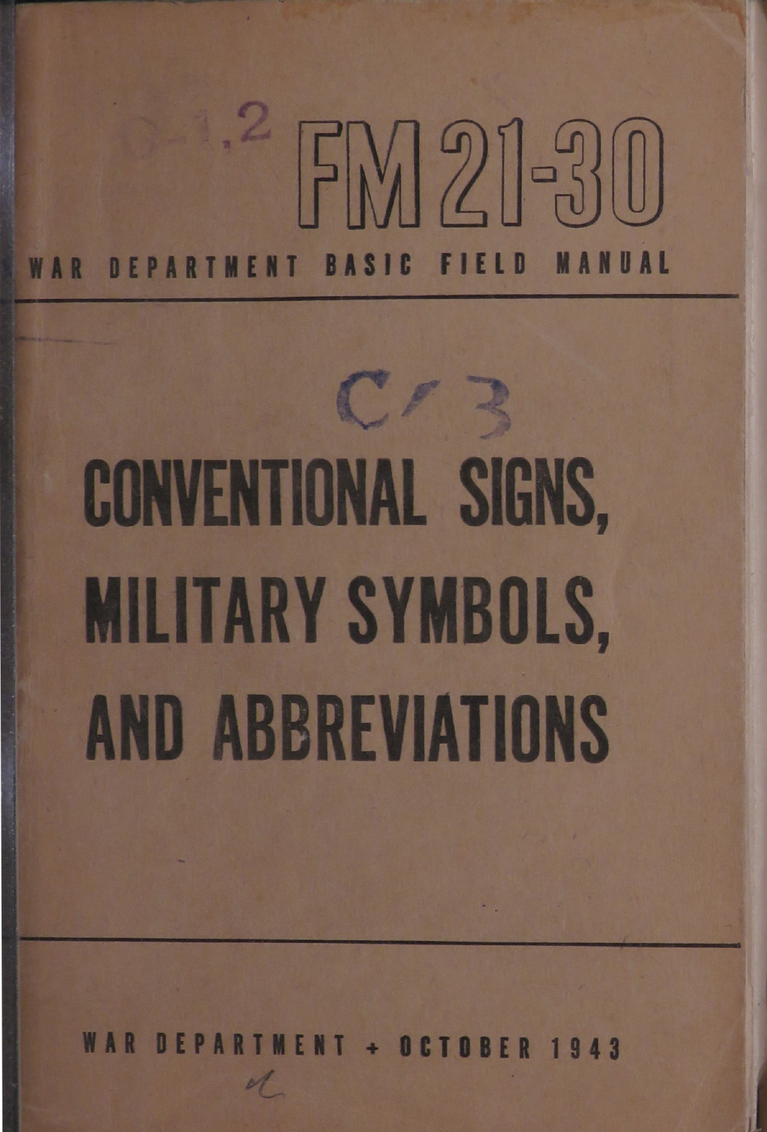 Sample page 1 from AirCorps Library document: Conventional Signs, Military Symbols, and Abbreviations