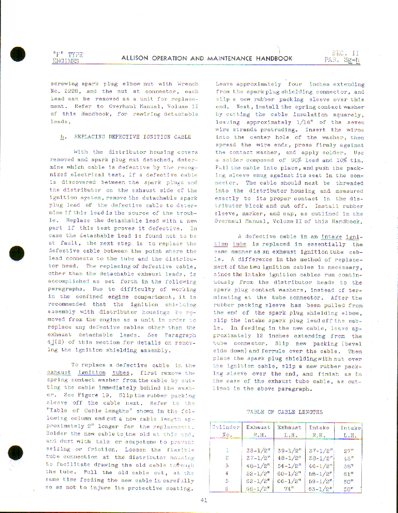 Sample page 44 from AirCorps Library document: Operation Maintenance & Overhaul Handbook - Allison V-1710-F Engines