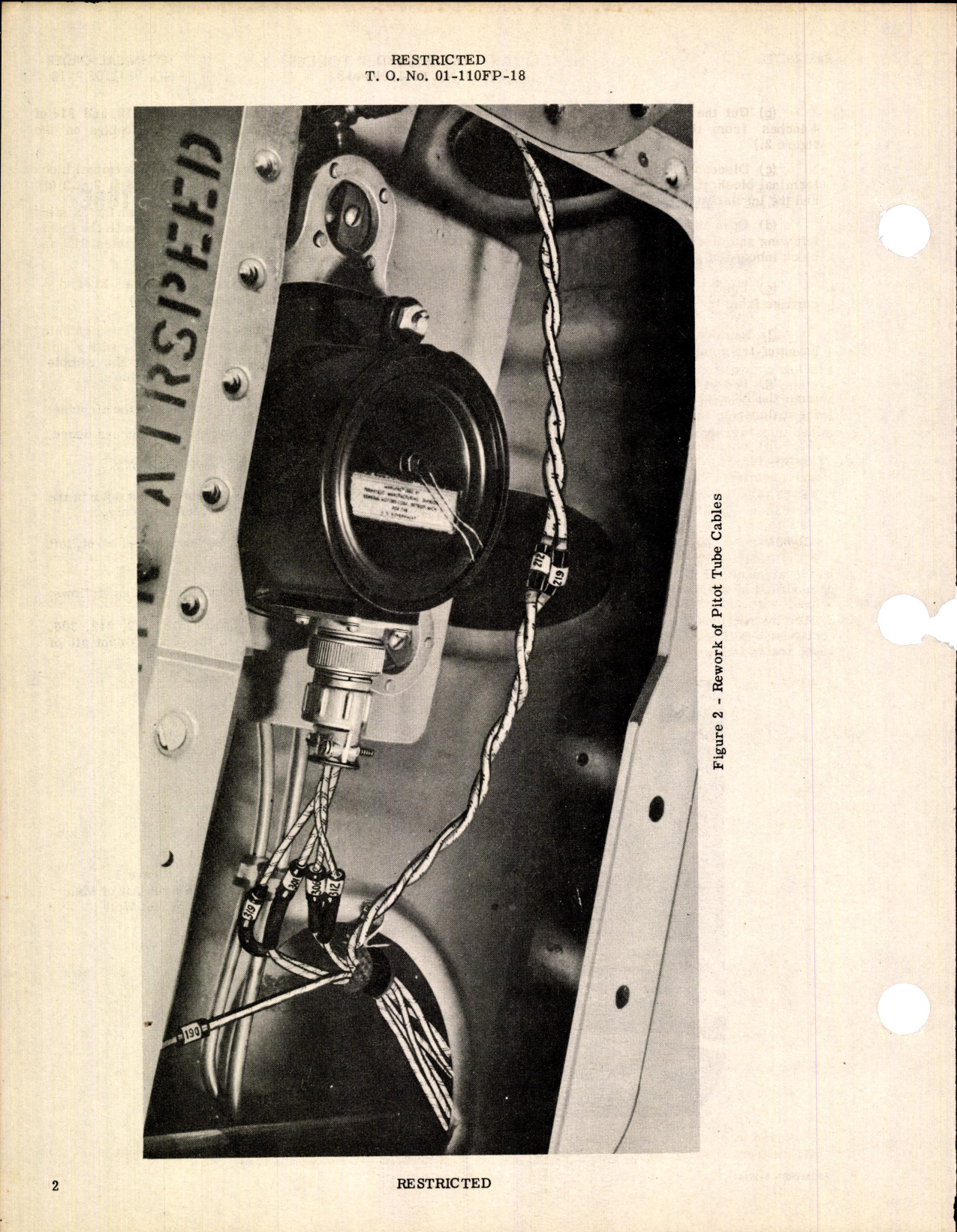 Sample page 2 from AirCorps Library document: Rerouting of Remote Reading Compass & Pitot Tube 