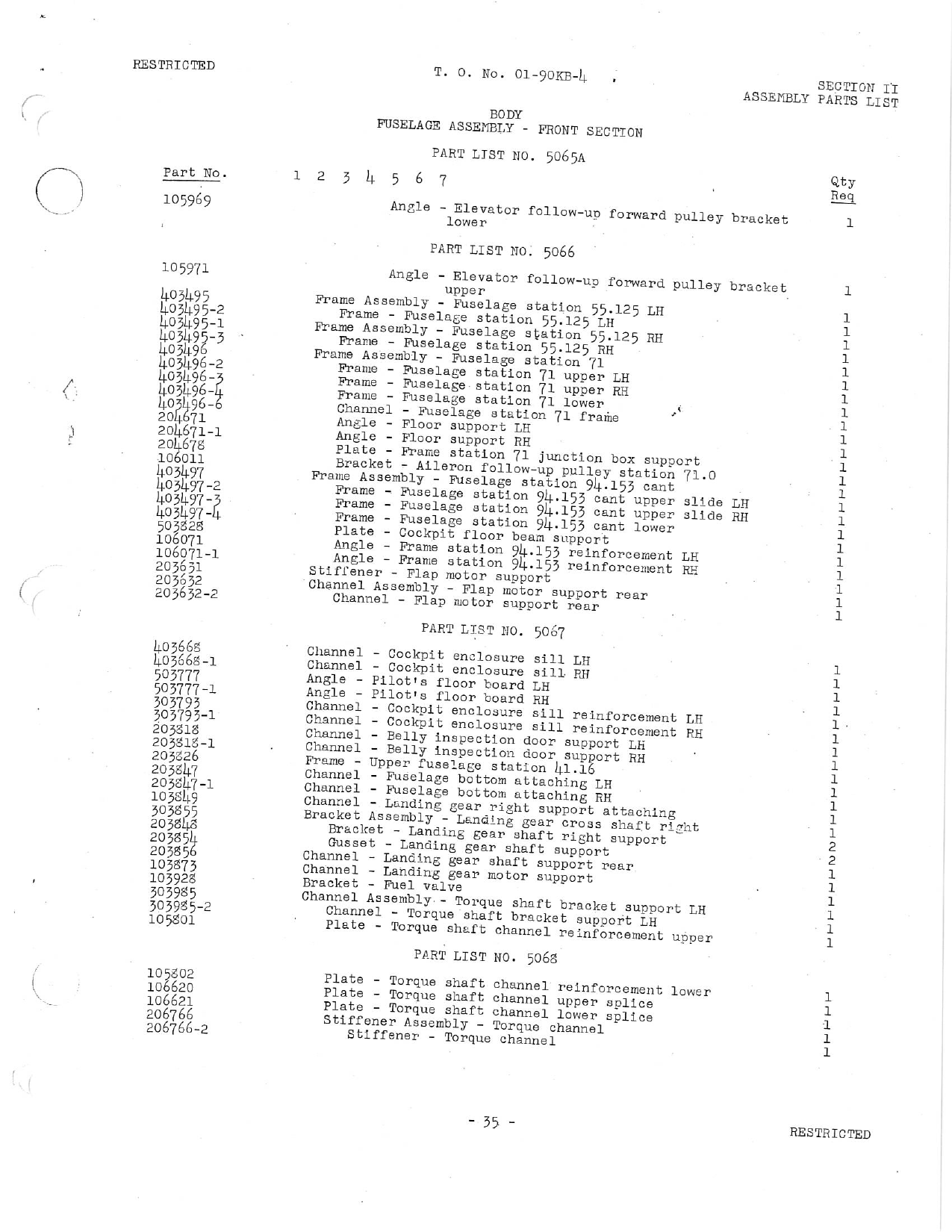 Sample page 38 from AirCorps Library document: Parts Catalog: AT-10