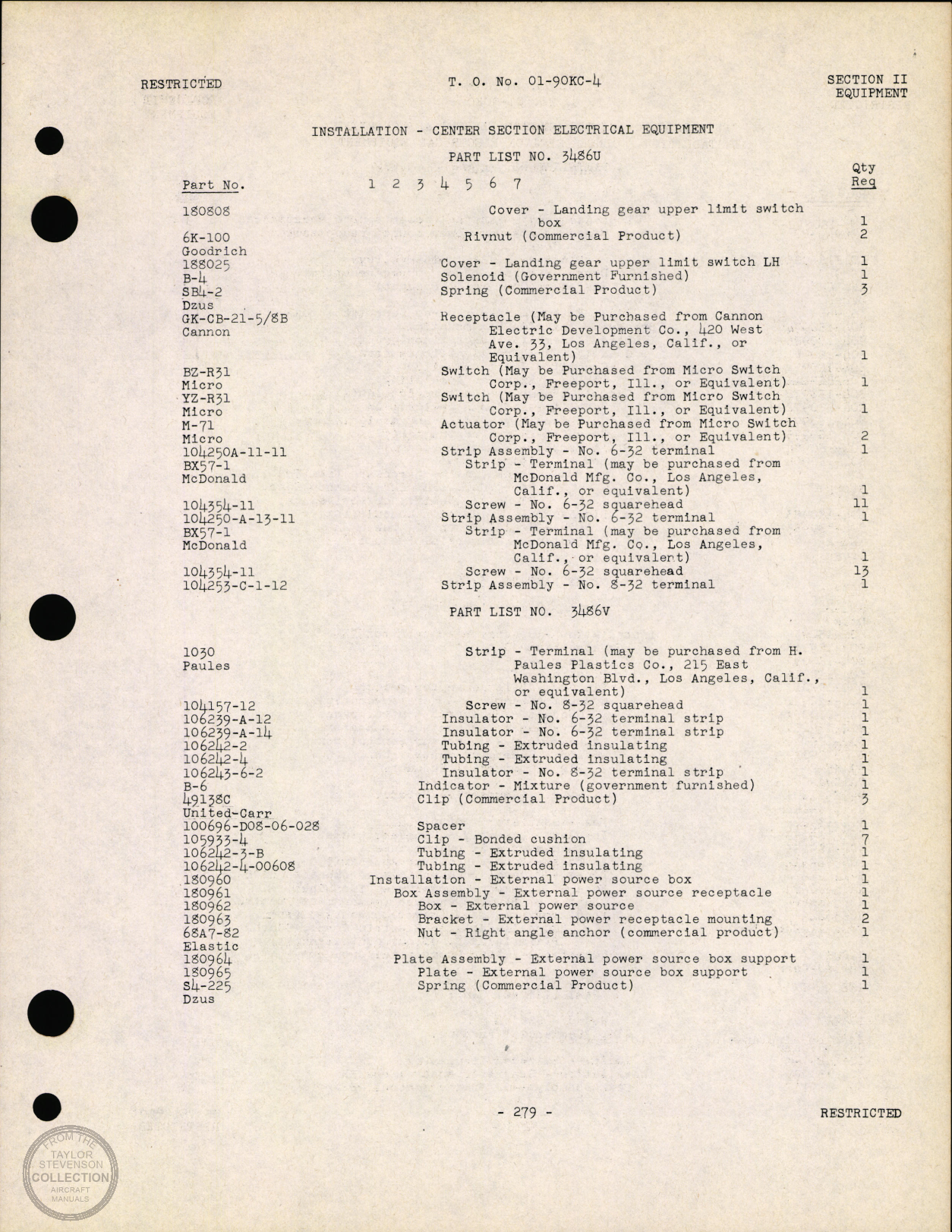 Sample page 361 from AirCorps Library document: Parts Catalog - AT-11