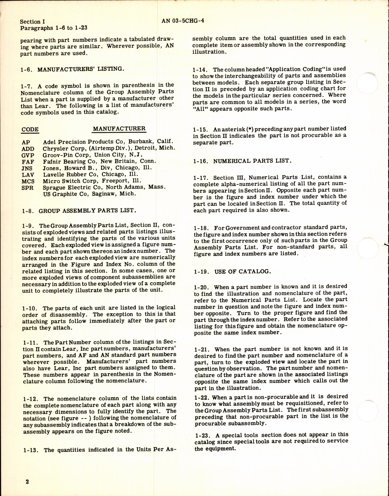 Sample page 4 from AirCorps Library document: Parts Catalog for Power Unit Assembly 108 Series