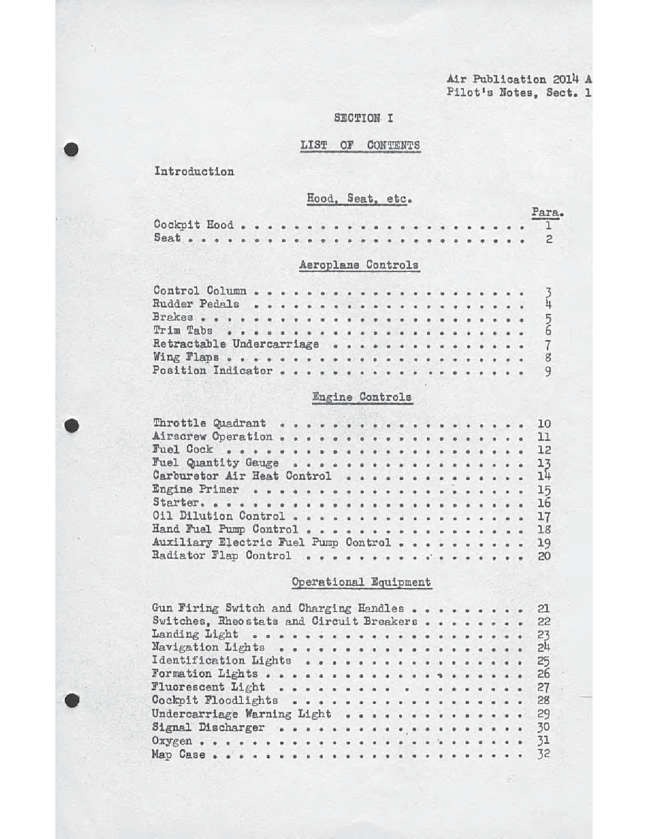 Sample page 11 from AirCorps Library document: Pilot's Notes - Kittyhawk I