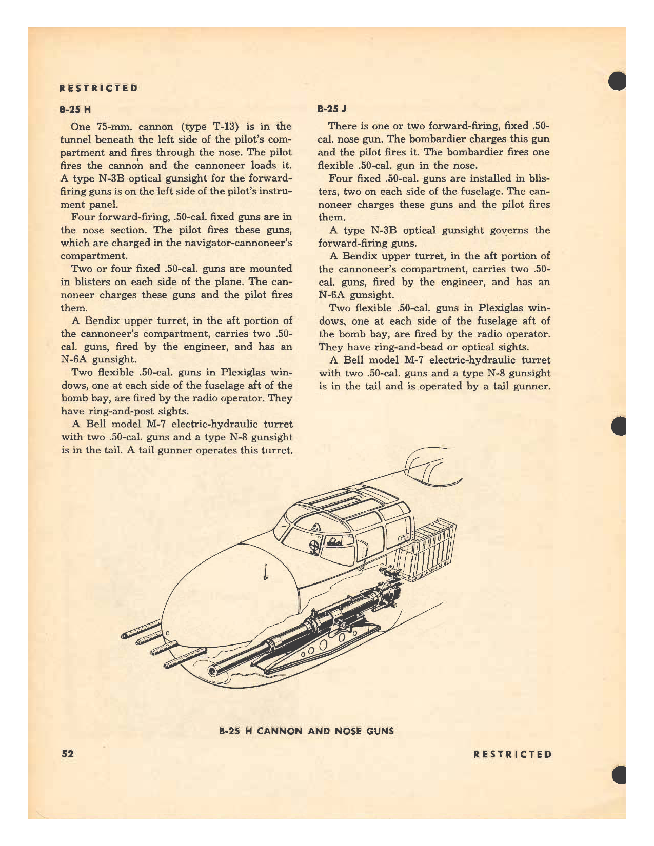 Sample page 52 from AirCorps Library document: Pilot Training Manual - B-25
