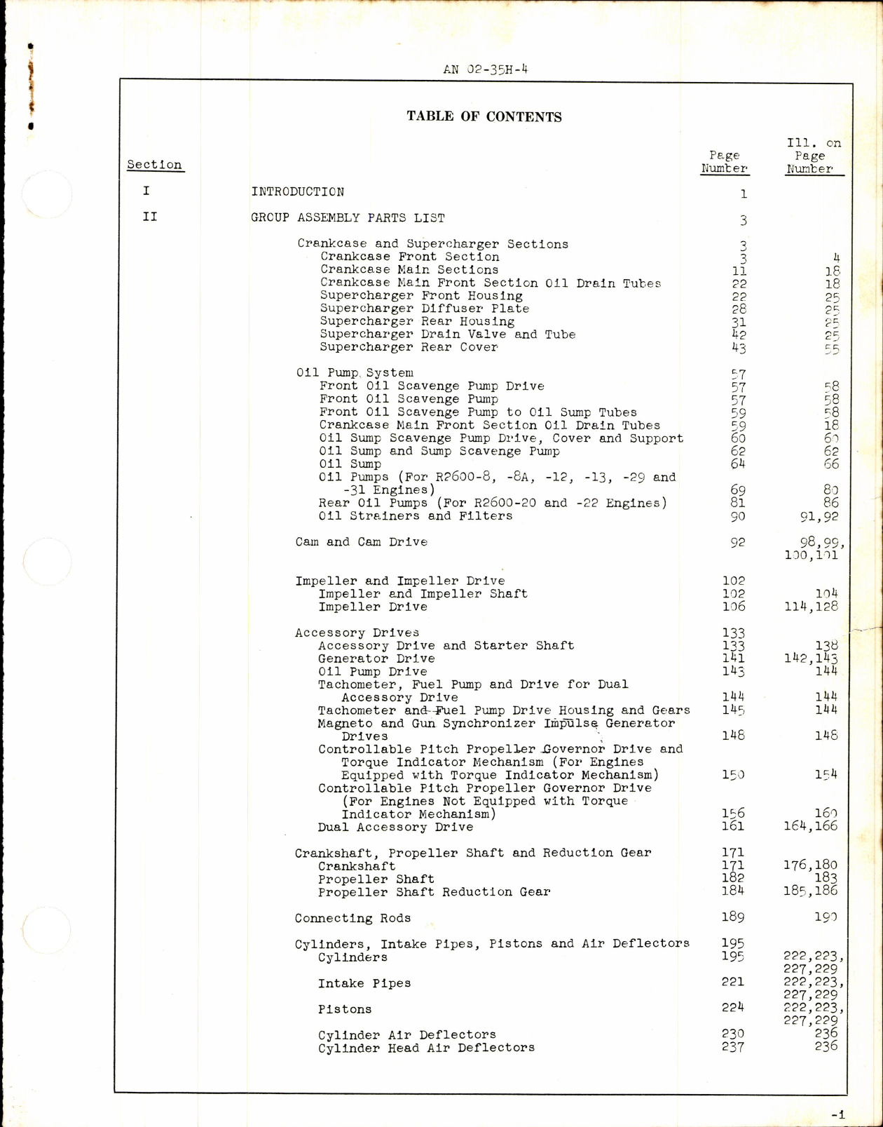 Sample page 3 from AirCorps Library document: Parts Catalog for Models R-2600-8