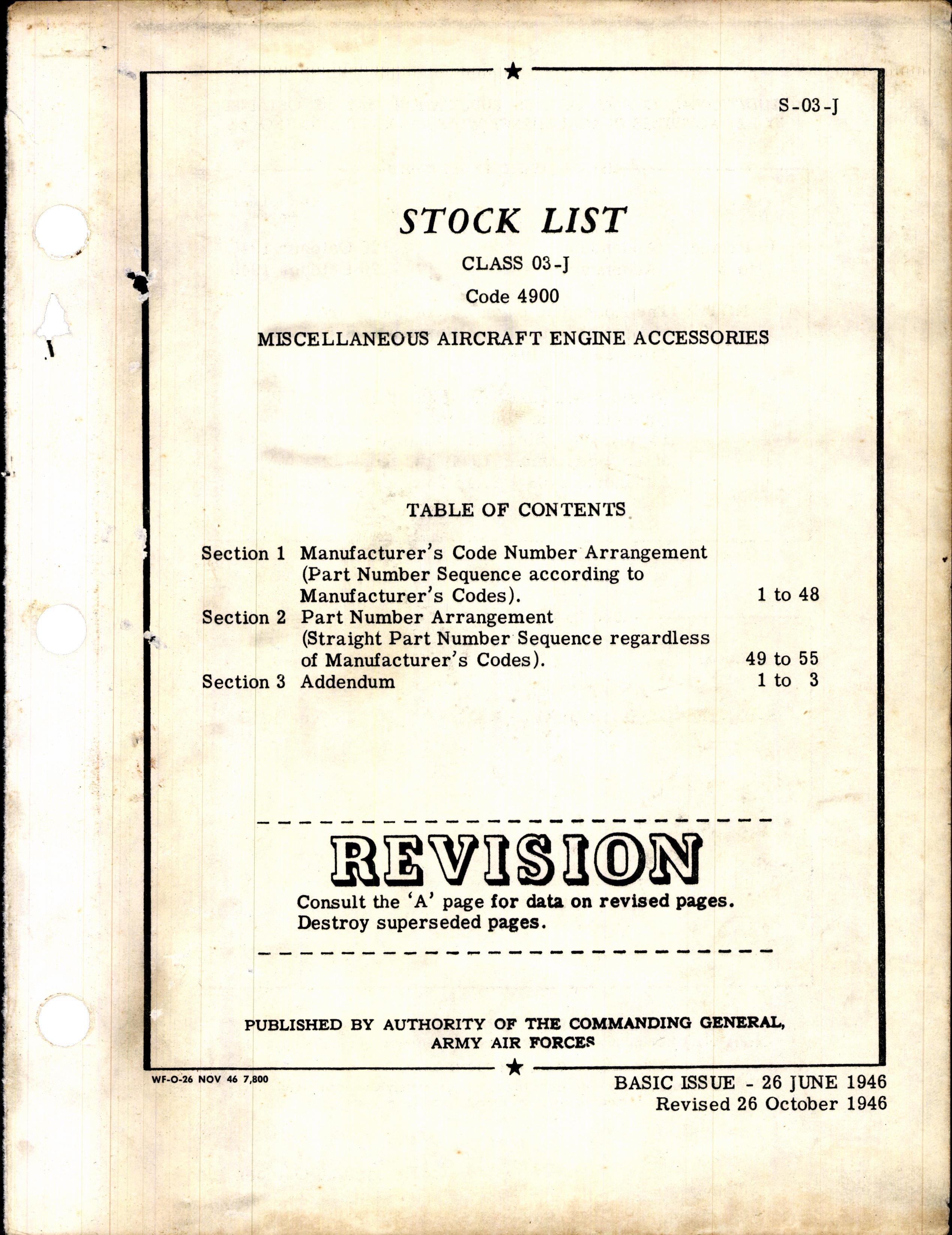 Sample page 5 from AirCorps Library document: Dead Items Stock List for Miscellaneous Aircraft Engine Accessories