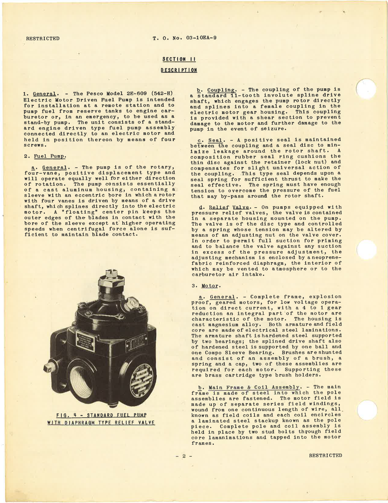 Sample page 8 from AirCorps Library document: Handbook of Instructions with Parts Catalog for Electric Motor Driven Fuel Pumps