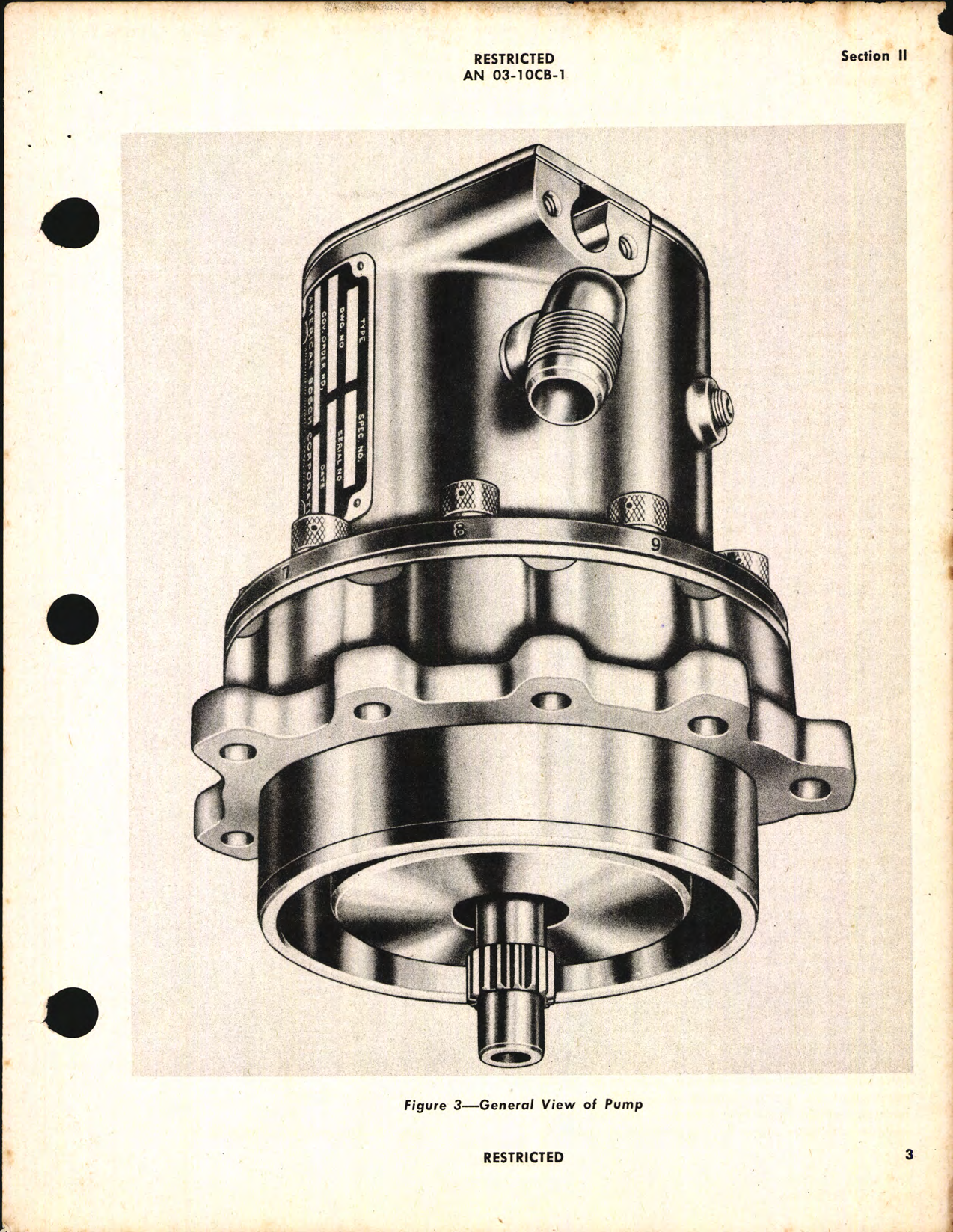 Sample page 7 from AirCorps Library document: Handbook of Instructions with Parts Catalog for Gasoline Injection System Model 58-18-A1B