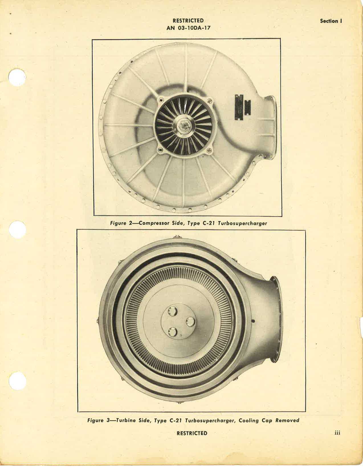 Sample page 5 from AirCorps Library document: Operation, Service, & Overhaul Instructions with Parts Catalog for Turbosuperchargers Type C