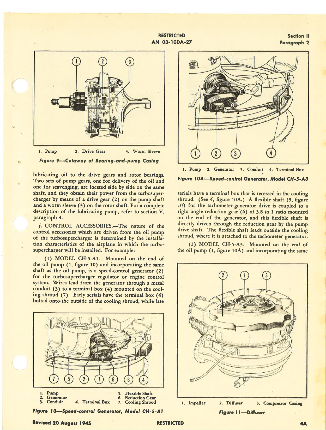 Sample page 7 from AirCorps Library document: Operation, Service, & Overhaul Instructions with Parts Catalog for Turbosuperchargers Types CH-5-A1, CH5-A3, and CH-5-B1