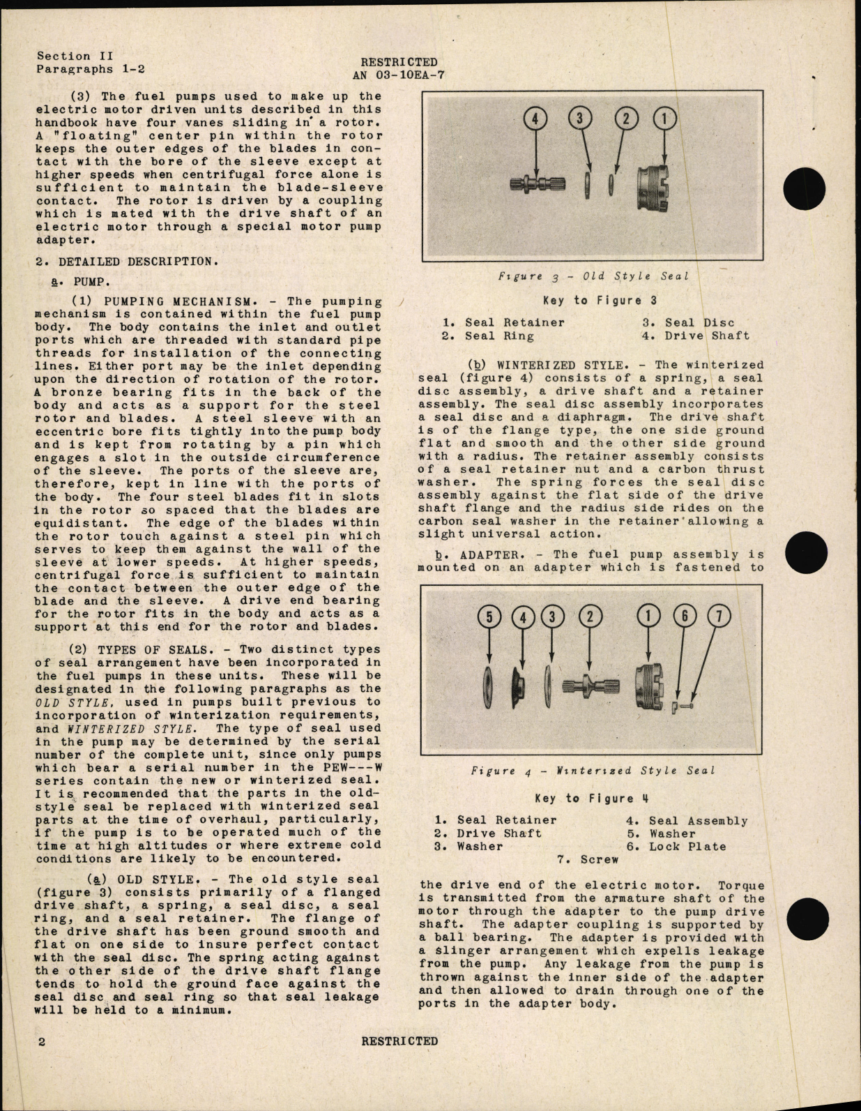 Sample page 6 from AirCorps Library document: Handbook of Instructions with Parts Catalog for Type F-7 Electric Motor Driven Fuel Pumps