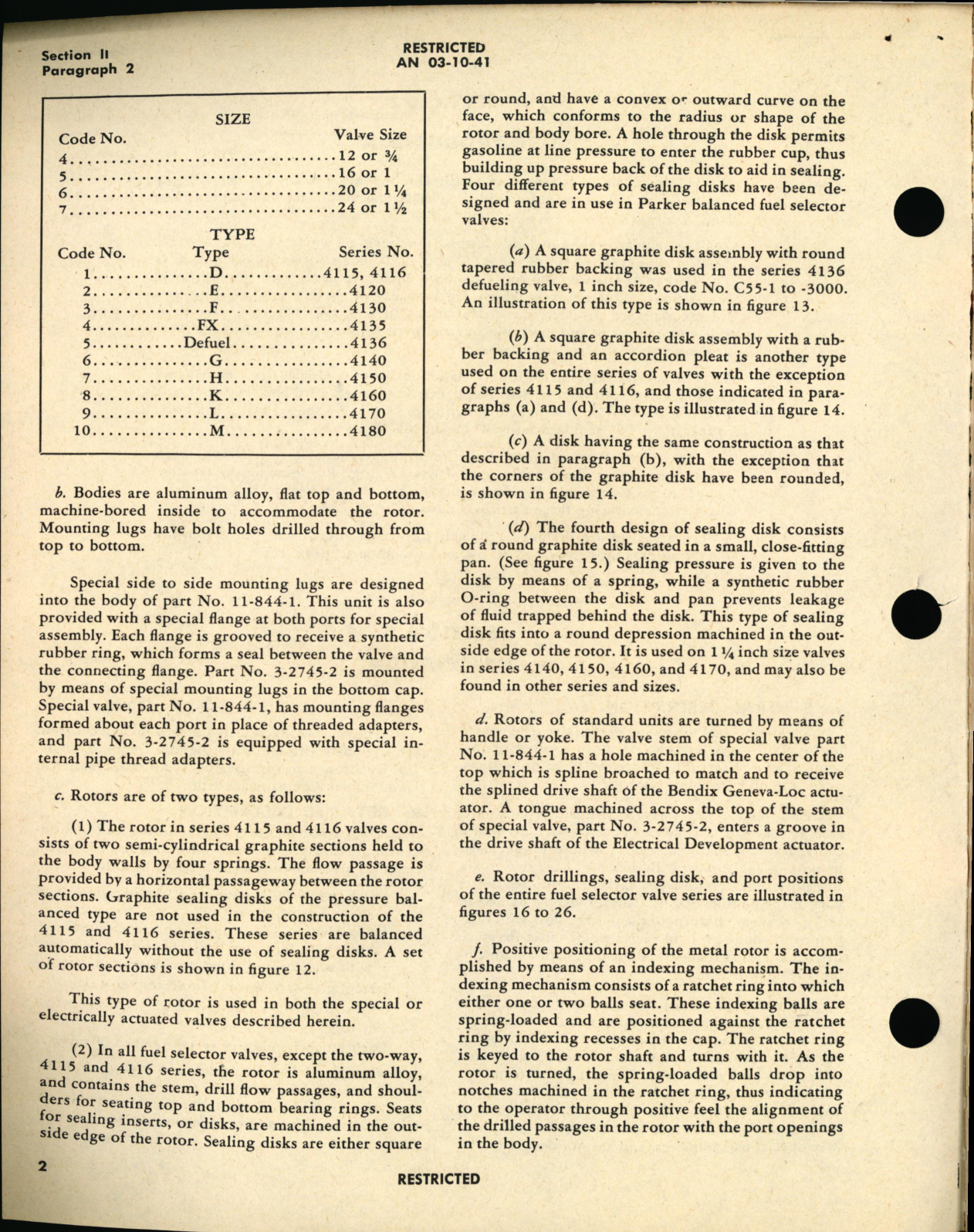 Sample page 8 from AirCorps Library document: Operation, Service, & Overhaul Instructions with Parts Catalog for Balanced Fuel Selector Valves