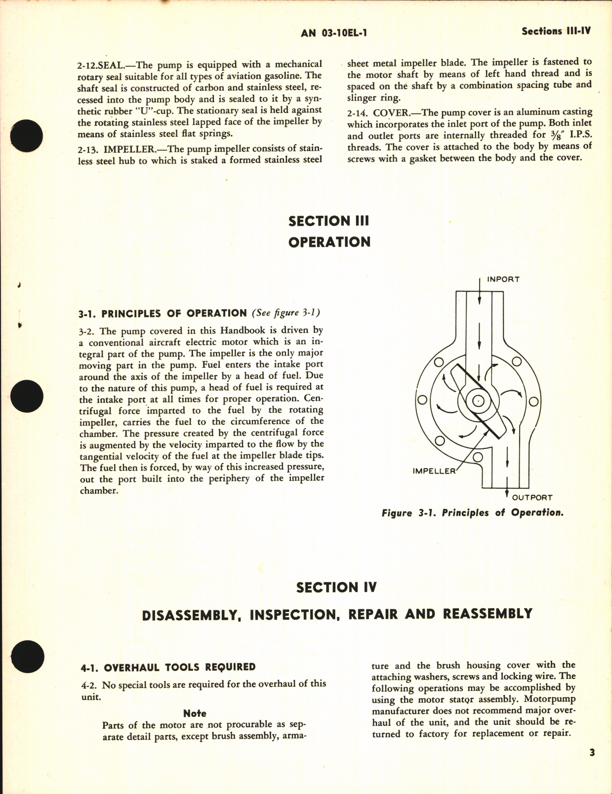 Sample page 7 from AirCorps Library document: Overhaul Instructions for Electric Fuel Pump Model AR3Y