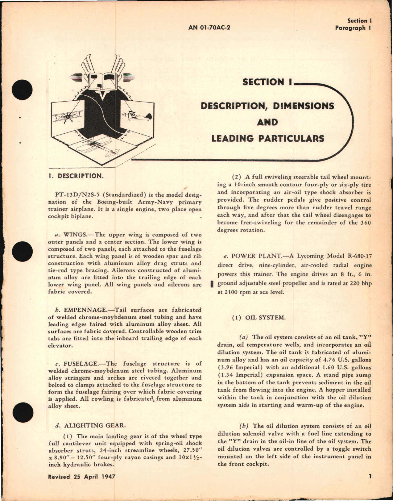 Sample page 7 from AirCorps Library document: Erection and Maintenance Instructions for PT-13D and N2S-5