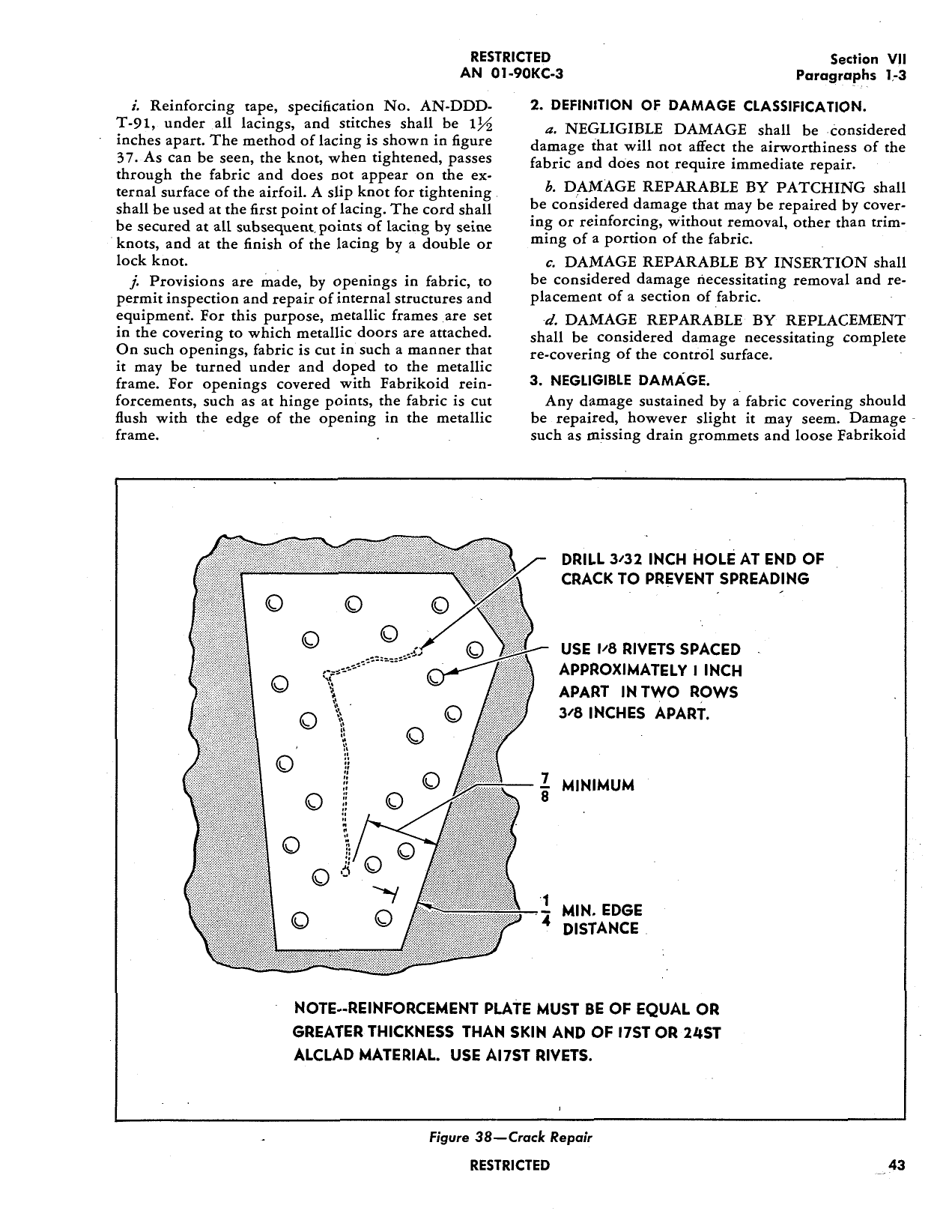 Sample page 47 from AirCorps Library document: Structural Repair Instructions - AT-11