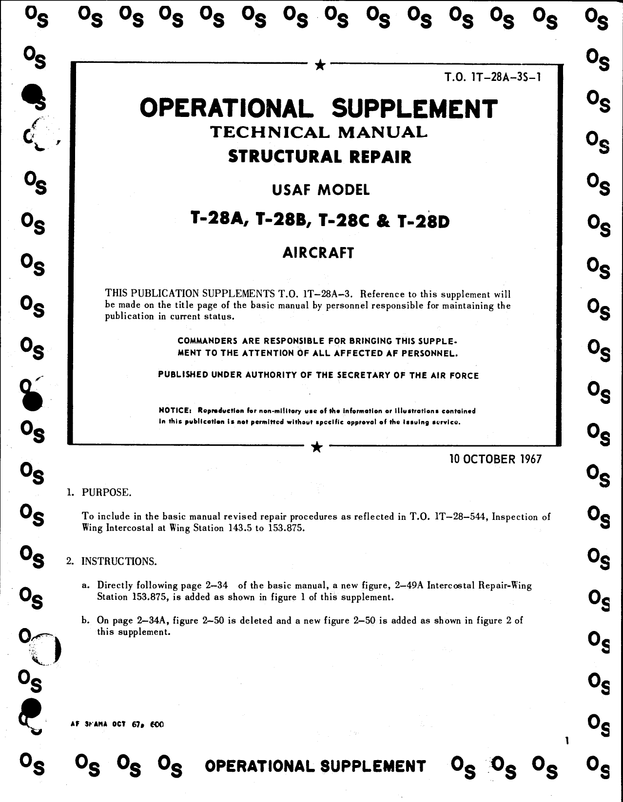 Sample page  3 from AirCorps Library document: Safety Supplement Structural Repair Tech Manual, T-28A T-28B T-28C T-28D