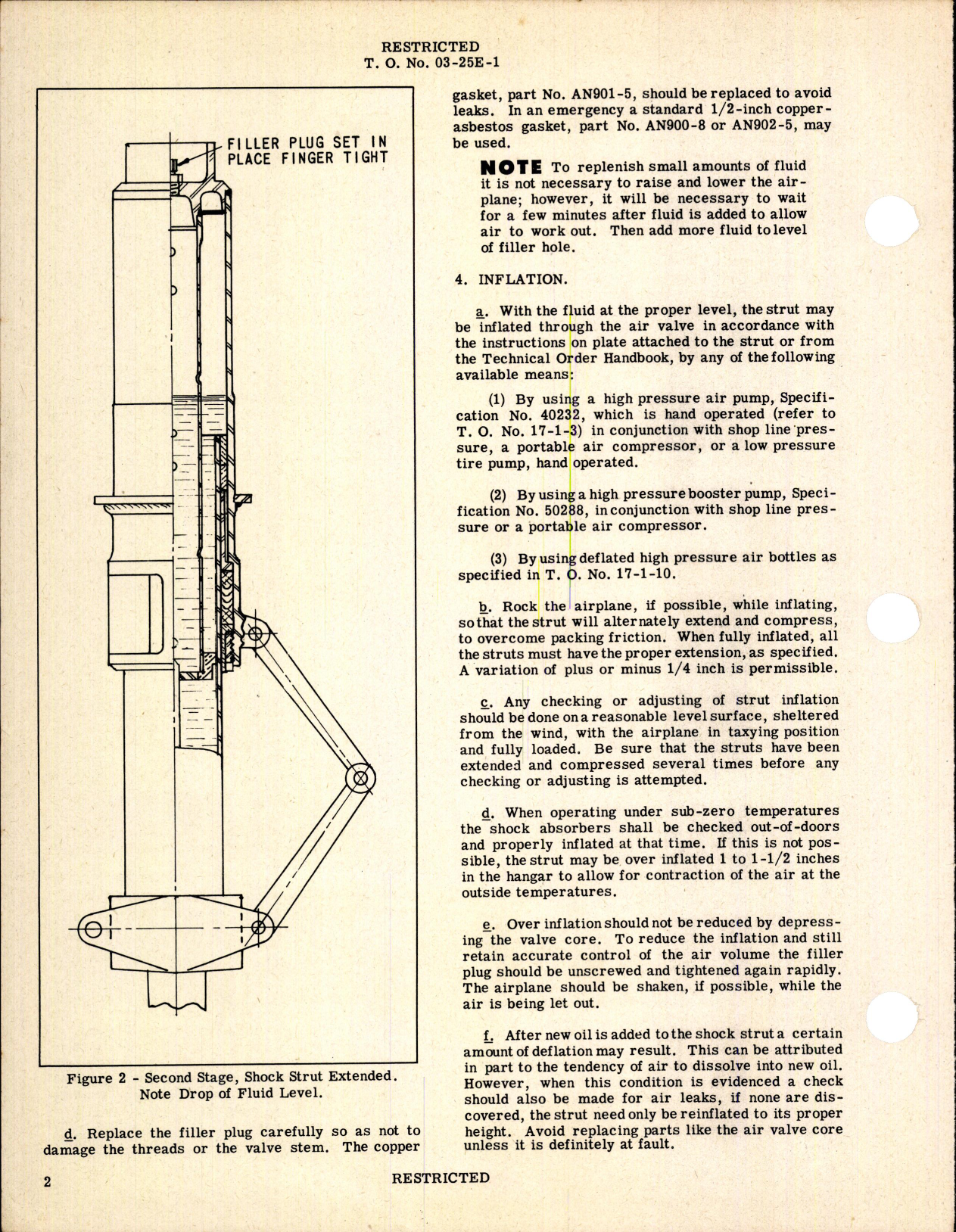 Sample page 2 from AirCorps Library document: Shock Struts - Air-Oil Shock Absorber Struts