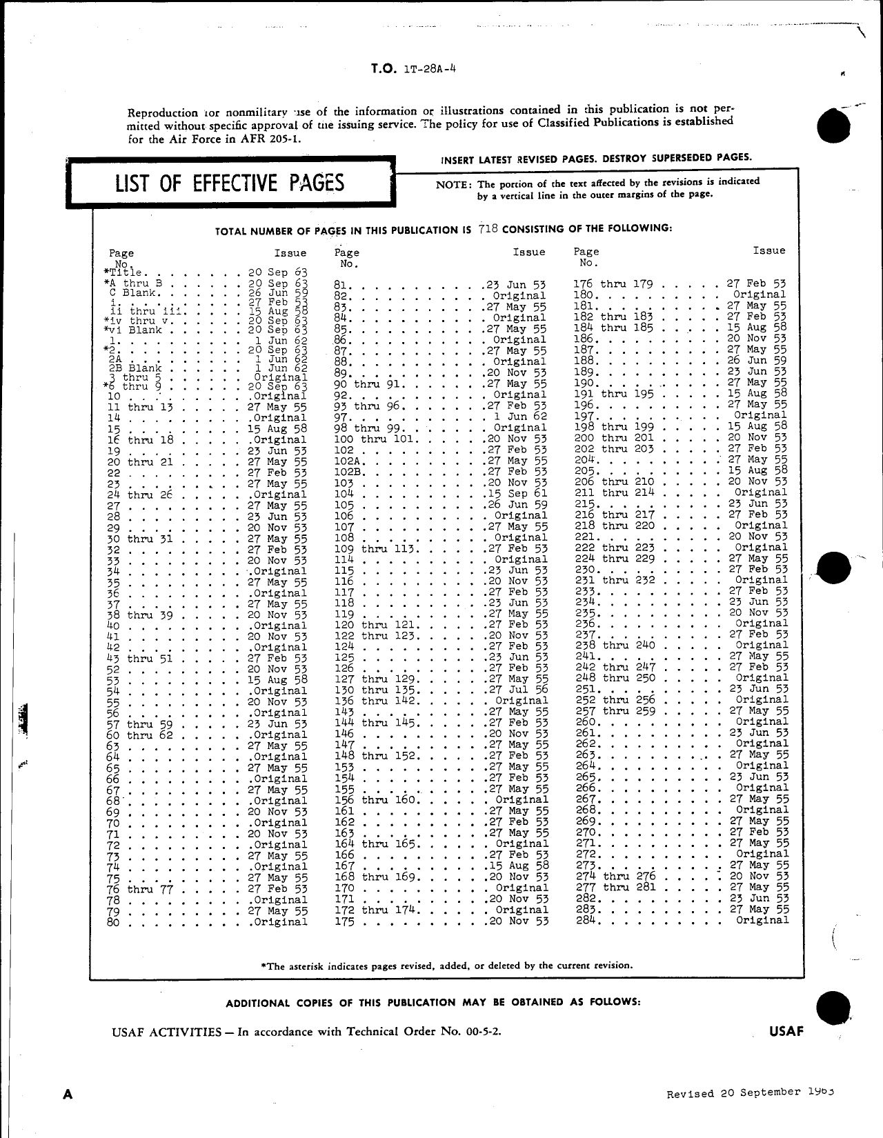 Sample page 2 from AirCorps Library document: Technical Manual Illustrated Parts Breakdown for T-28A and T-28D