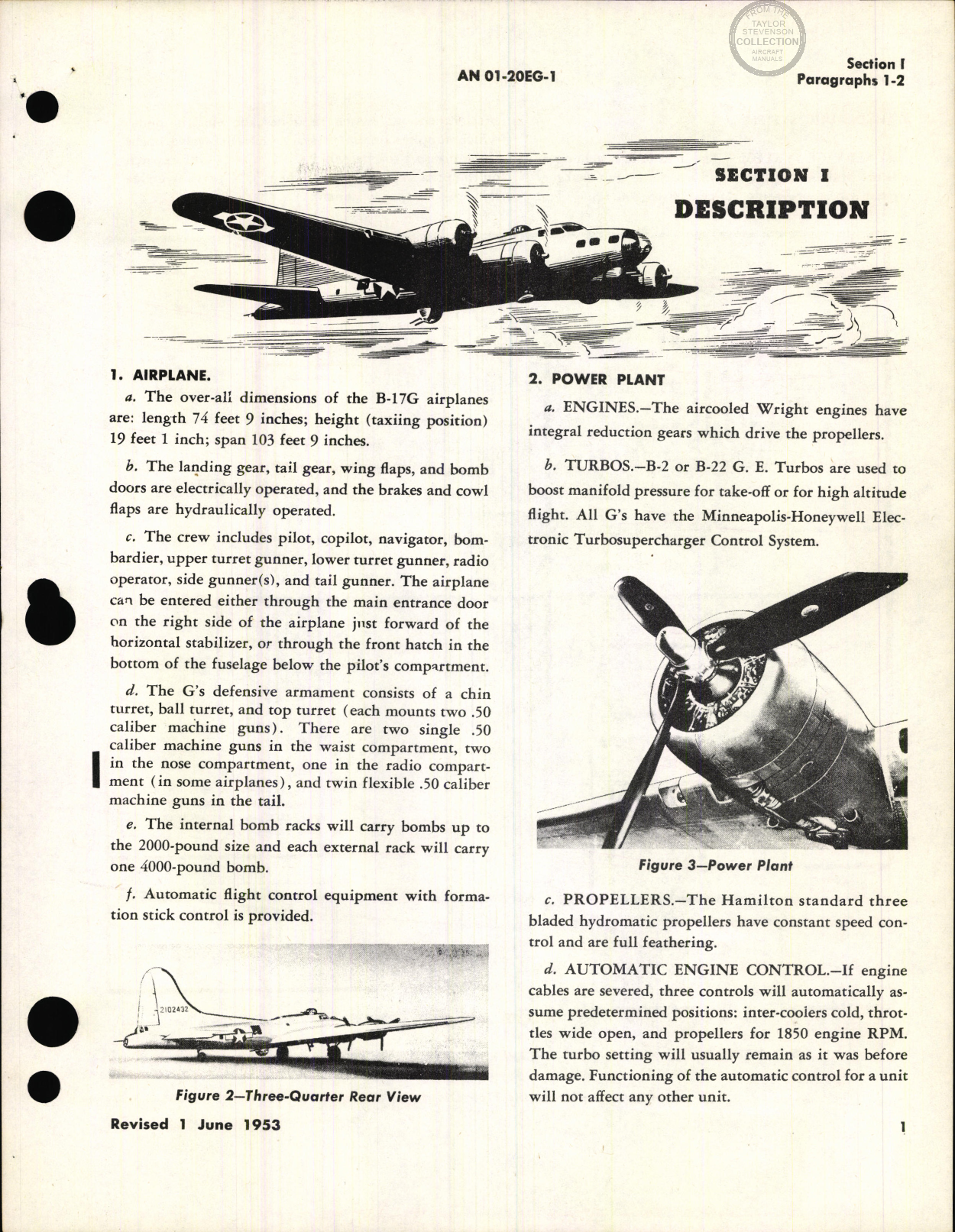 Sample page 7 from AirCorps Library document: Flight Handbook for B-17G, PB-1E Aircraft