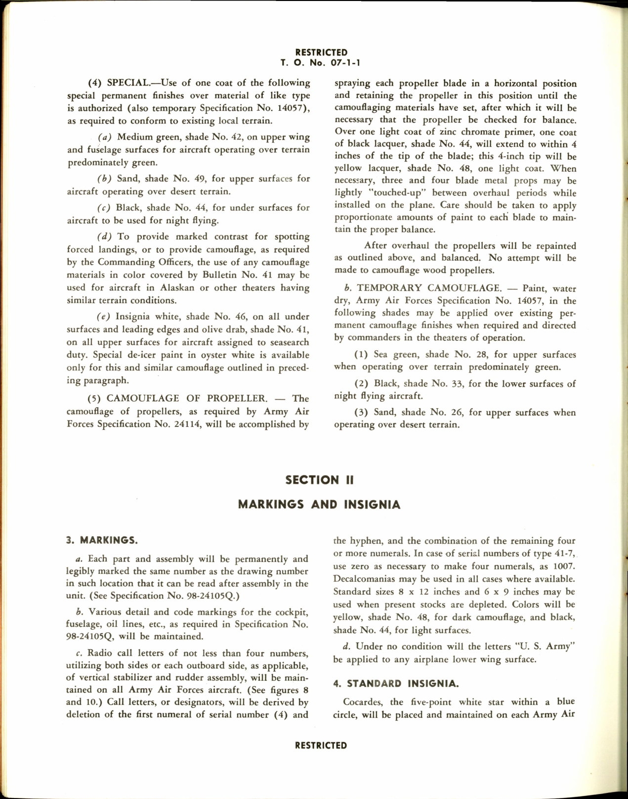 Sample page 10 from AirCorps Library document: United States Camouflage WWII