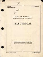 Index of Army-Navy Aeronautical Equipment - Electrical