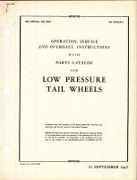 Operation, Service & Overhaul Instructions with Parts Catalog for Low Pressure Tail Wheels