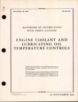 Handbook of Instructions with Parts Catalog for Engine Coolant and Lubricating Oil Temperature Controls