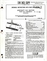 Overhaul Instructions with Parts Breakdown for DC Motor - Part A35A8974 
