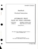 Overhaul Instructions for Automatic Pilot Rate of Turn Control - Type 15868-1A