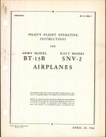 Pilot's Flight Operating Instructions for BT-13B and SNV-2 Airplanes