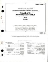 Overhaul Instructions with Parts Breakdown for Valve and Actuator Assembly - Part BYLB 8388-1 