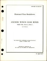 Illustrated Parts Breakdown for Anchor Winch Gear Boxes - Part 5044-2 and 5044-3 