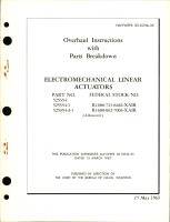 Overhaul Instructions with Parts Breakdown for Electromechanical Linear Actuators