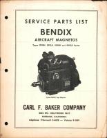Service Parts List for Bendix Magnetos SF5RN, SF5LN, SB5RN, and SB5LN