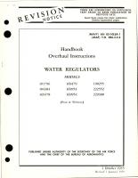 Overhaul Instructions for Water Regulators 