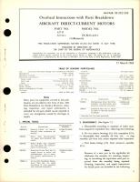 Overhaul Instructions with Parts Breakdown for Direct-Current Motors - Parts 32741 and 32741-1 - Model DCM15-245-1