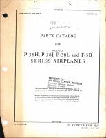Parts Catalog for P-38H, P-38J, P-38L, and F-5B Airplanes