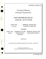 Overhaul Instructions for Electromechanical Linear Actuator - Part 525520-1 and 48229