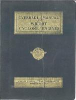 Overhaul Manual for Wright Cyclone Engine Direct and Geared Drives