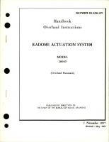 Overhaul Instructions for Radome Actuation System - Model 26040 