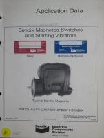 Application Data for Bendix Magnetos, Switches and Starting Vibrators