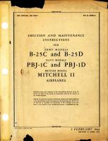 Erection and Maintenance Inst for B-25C. D, and PBJ-1C, & D