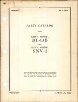 Parts Catalog for BT-13B and SNV-2