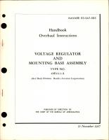 Overhaul Instructions for Voltage Regulator and Mounting Base Assembly - Type 40E44-1-A 