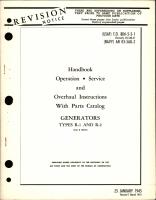 Operation, Service, and Overhaul Instructions with Parts Catalog for Generators - Types R-1 and R-2