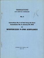Instructions of Red Army Air Force Commission No. 4 on Winterized P-39M Airplanes