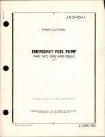 Parts Catalog for Emergency Fuel Pump - Parts 19902 and 20653-2